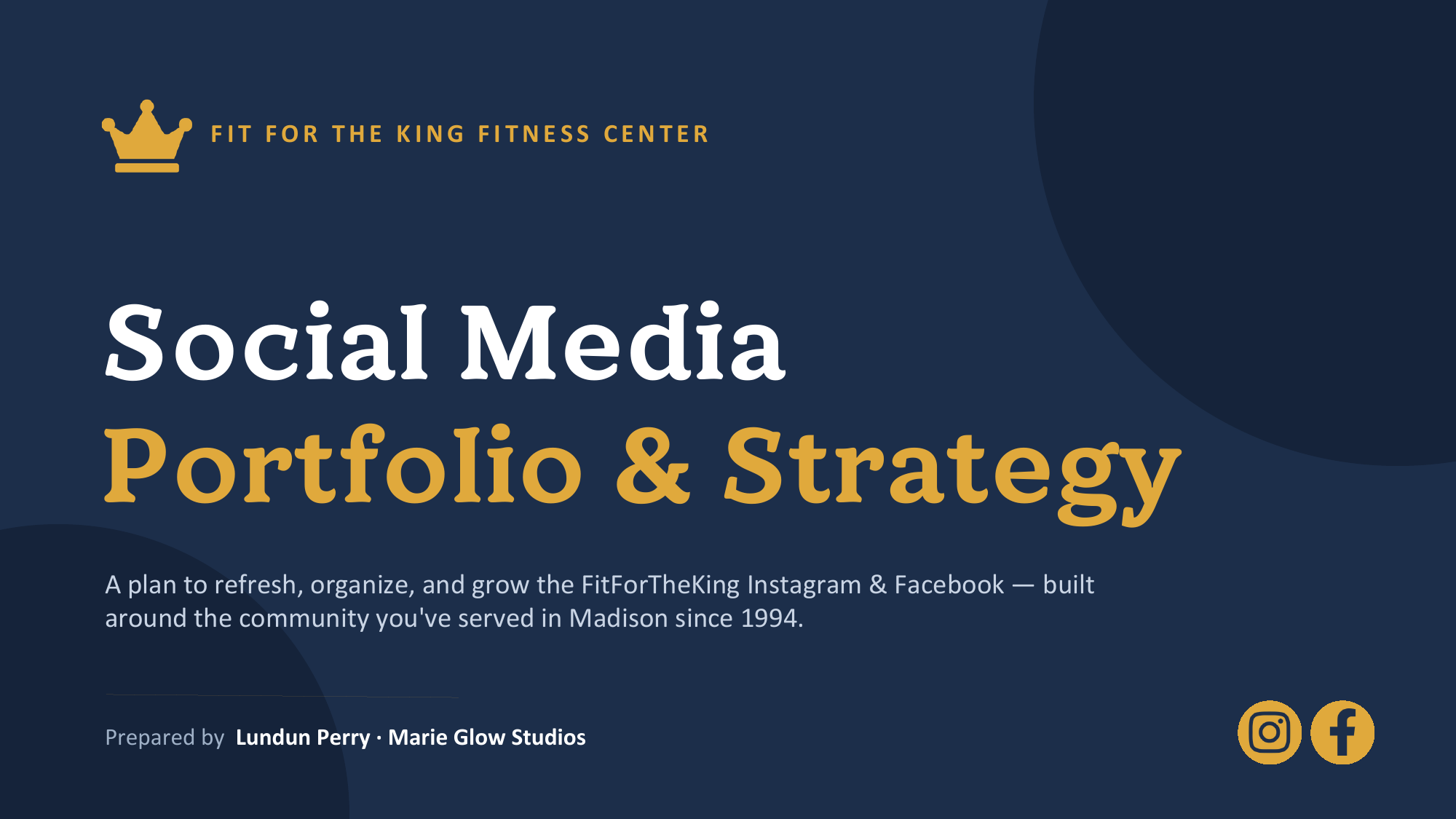 FitForTheKing — Social Media Strategy preview